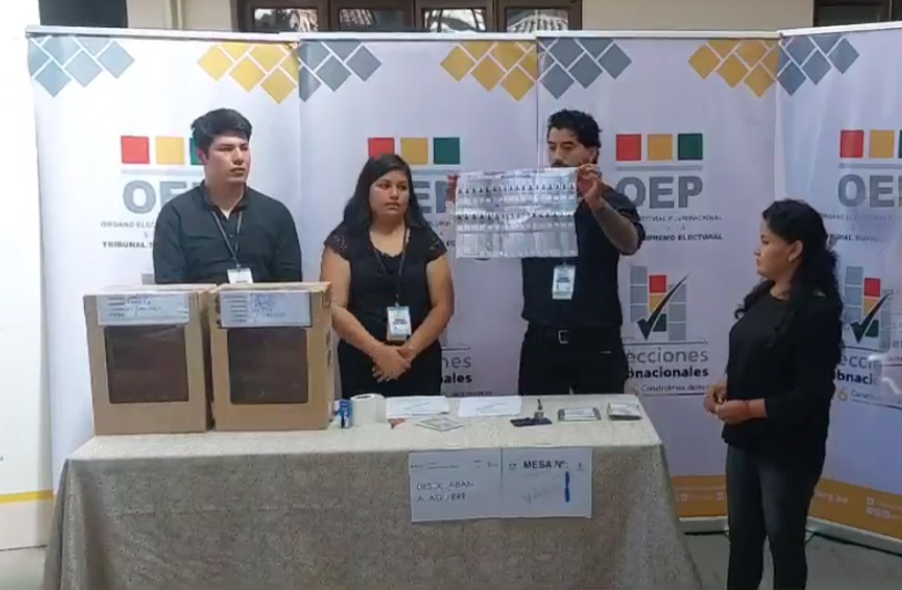 TED Tarija realiza simulacro de votación rumbo a las elecciones subnacionales